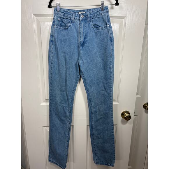 WeWoreWhat Women's Straight Leg Blue Jeans 26 Capsule Everyday Simple - Picture 1 of 8